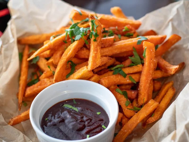 Fritas c/ Muçarela e Bacon